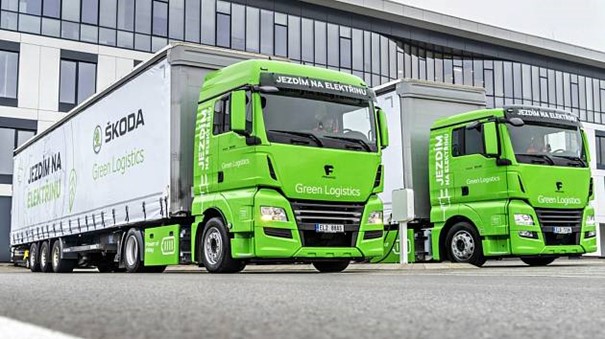 Škoda Auto testuje v interní logistice v Mladé Boleslavi elektrické tahače