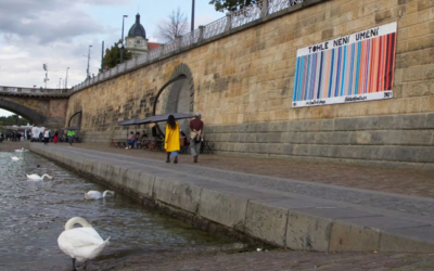 Nová malba na Náplavce upozorní na klimatickou změnu a její dopady